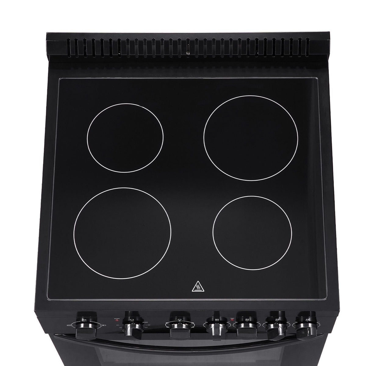 24 in Electric Range Oven, 2.7 Cu. Ft. Capacity Compact Freestanding Oven, Stainless Steel Kitchen Stove with 4 Burners, Easy Reach Rack, Storage Drawer, Drip Pan, Indicator Light(No Power Cord)