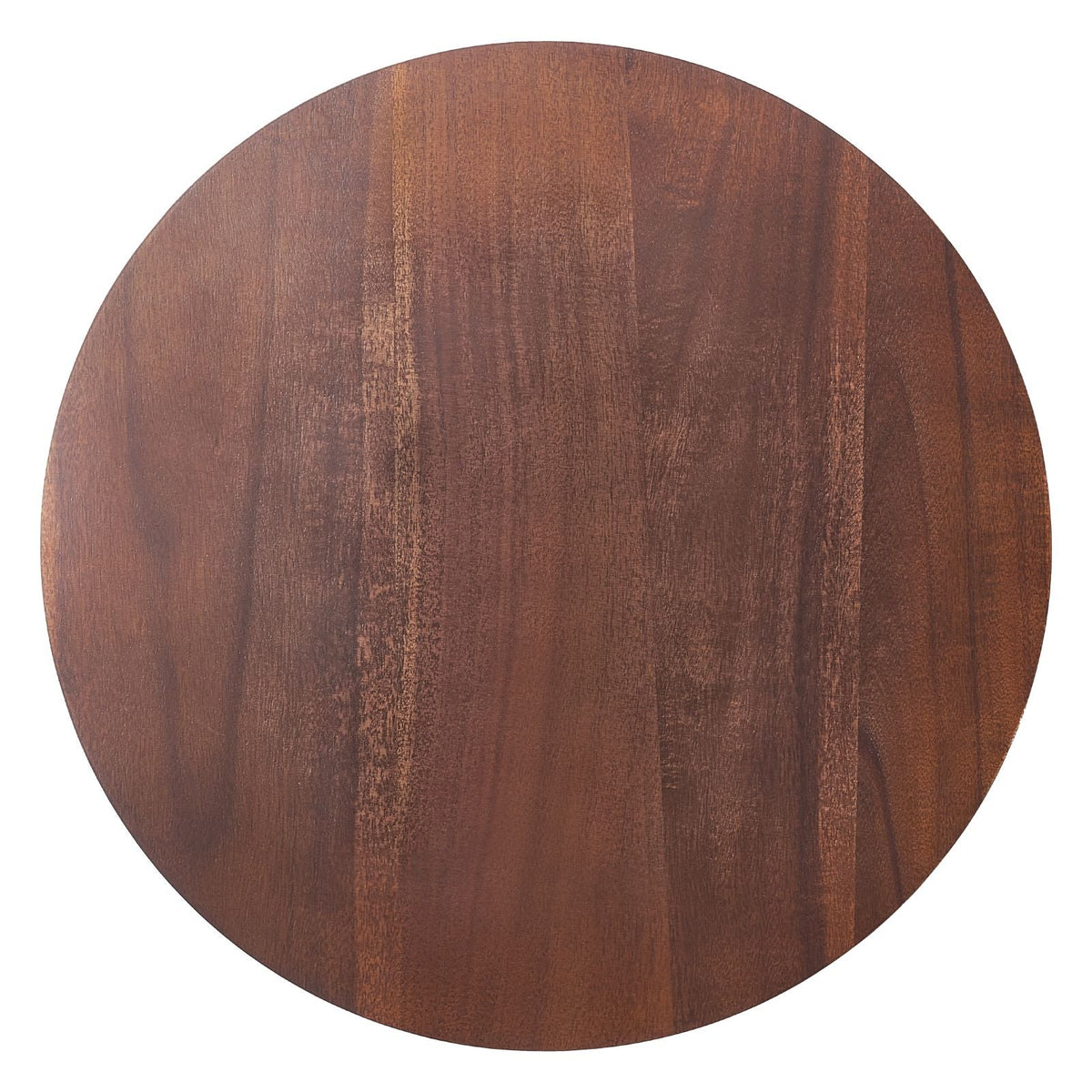 24 in Wood Lazy Susan Turntable, 360° Rotation Round Clear Tabletop Rotating Tray, Acacia Wood Dining Table Centerpiece, Smooth and Silent Spin, for Family Gatherings, Banquets and Weddings