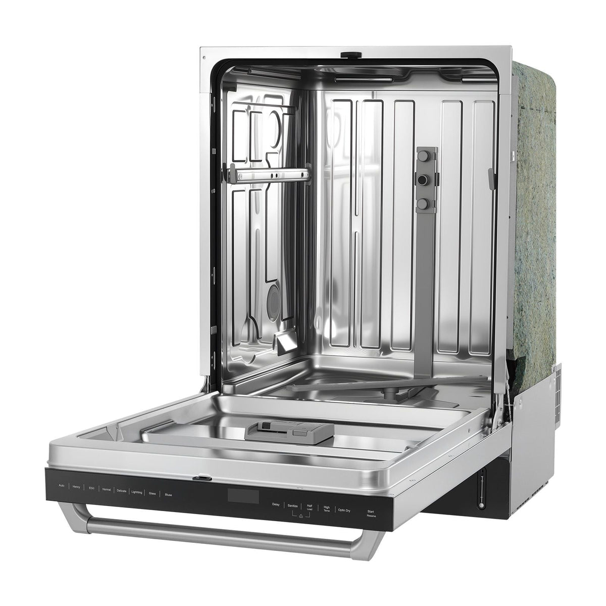 24 Inch Built-In Dishwasher, Stainless Steel Tub, 14 Place Settings and 8 Washing Programs, 23.82 x 25.2 x 33.78 Inch Low-Noise Dishwashing Machine with Upper / Lower Racks and Zoned Storage