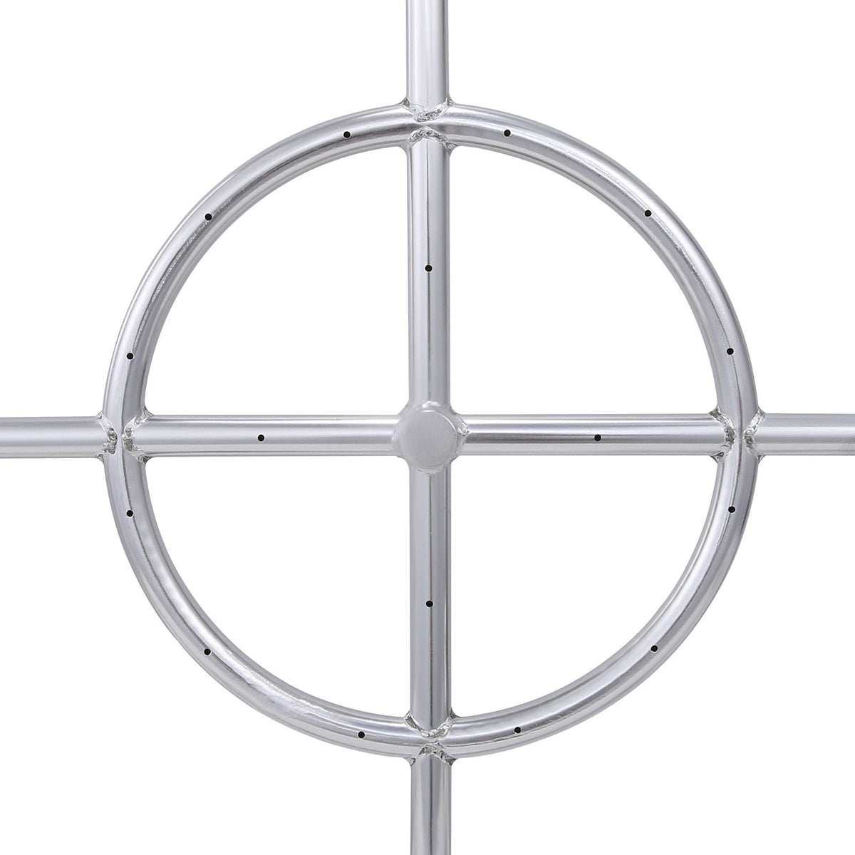 24 inch Round Drop-in Fire Pit Pan, Stainless Steel Fire Pit Burner, Natural & Propane Gas Fire Pan 92,000 BTU, for Indoor or Outdoor Use