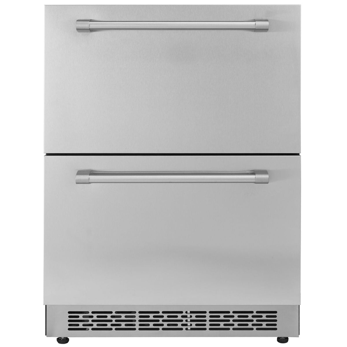 24 inch Undercounter Refrigerator, 2 Drawer Refrigerator with Different Temperature, 4.87 Cu.ft. Capacity, Waterproof Indoor and Outdoor Under Counter Freezer Fridge for Home and Commercial Use