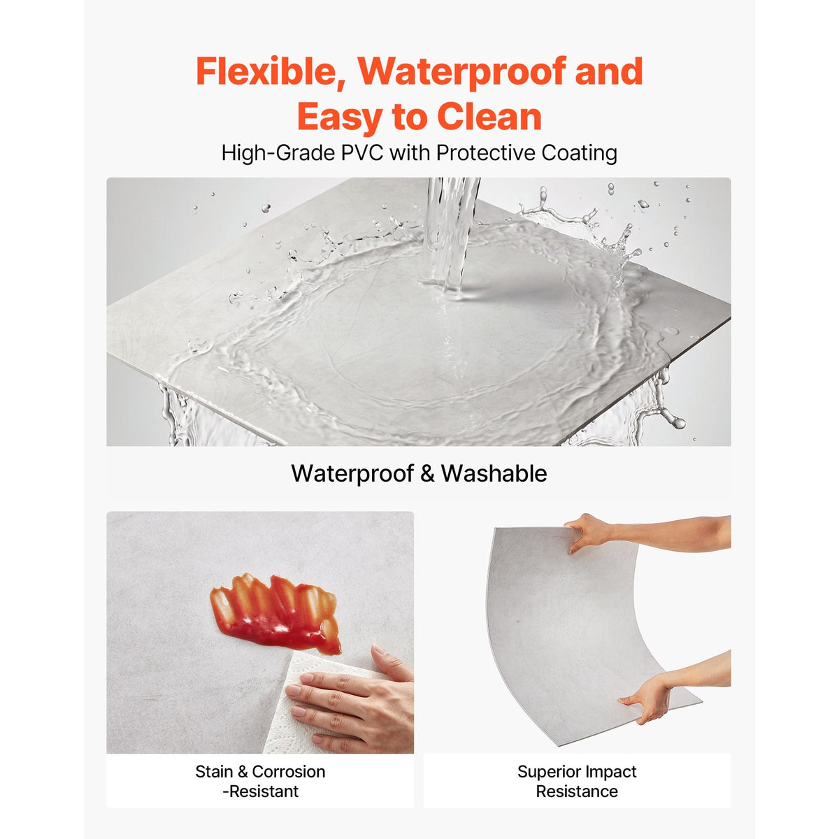 24 x 24 in PVC Ceiling Tiles 12-Pack Drop Ceiling Panels White Marble, PVC Foam Board, Grid Fit, Water-Resistant, Flexible Cut, Easy to Clean, Modern Decorative Finish for Home, Office Areas