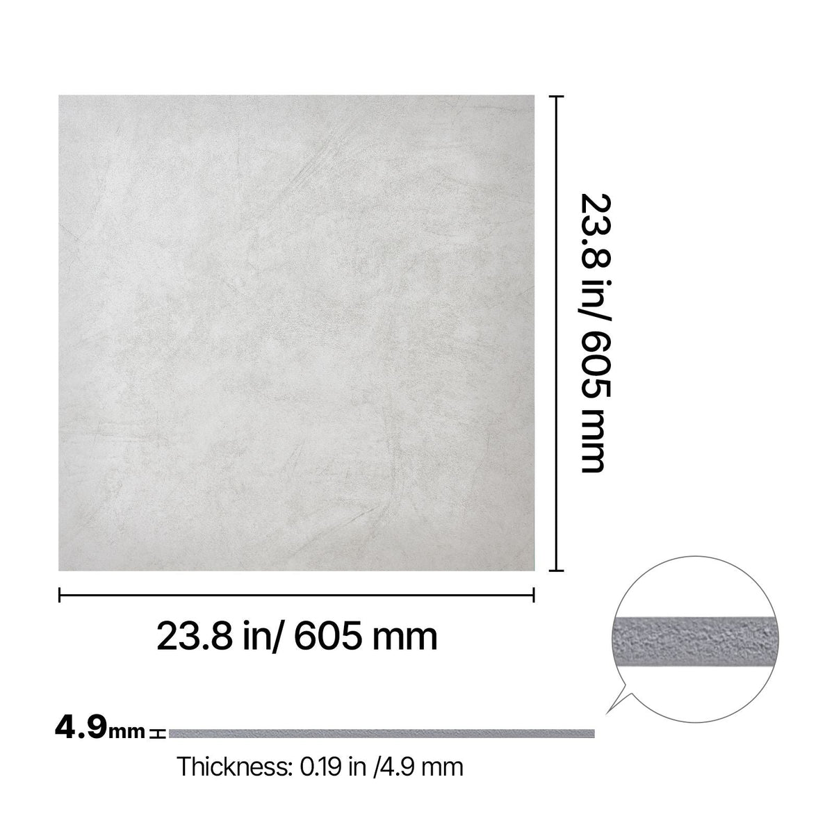 24 x 24 in PVC Ceiling Tiles 12-Pack Drop Ceiling Panels White Marble, PVC Foam Board, Grid Fit, Water-Resistant, Flexible Cut, Easy to Clean, Modern Decorative Finish for Home, Office Areas