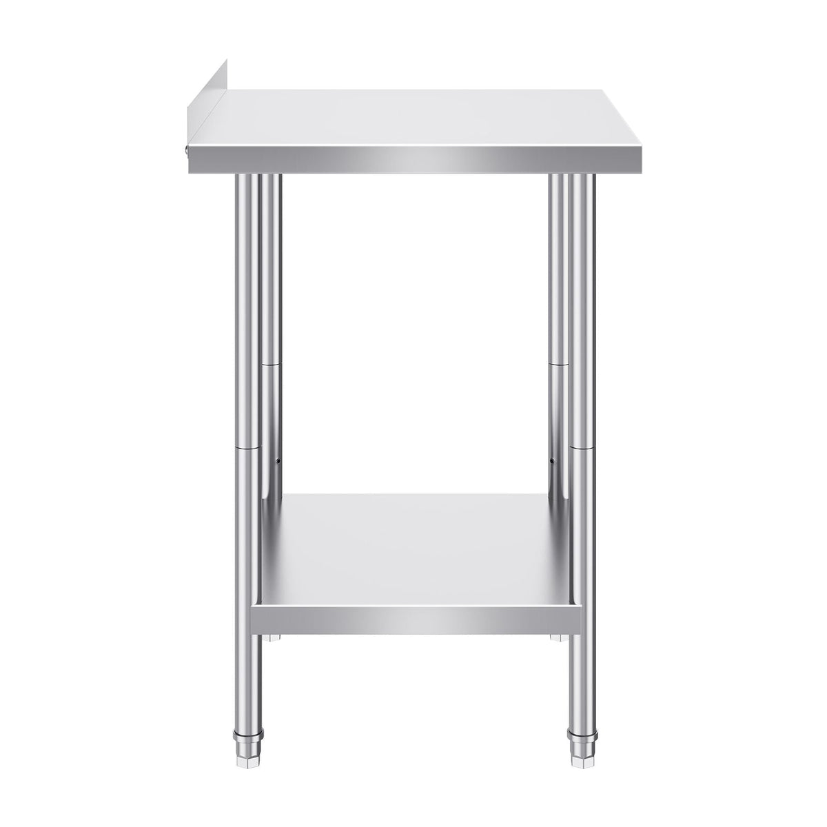 24 x 24 x 36 Inch Stainless Steel Work Table, Commercial Food Prep Worktable Heavy Duty Prep Worktable, Metal Work Table with Adjustable Height for Restaurant, Home and Hotel