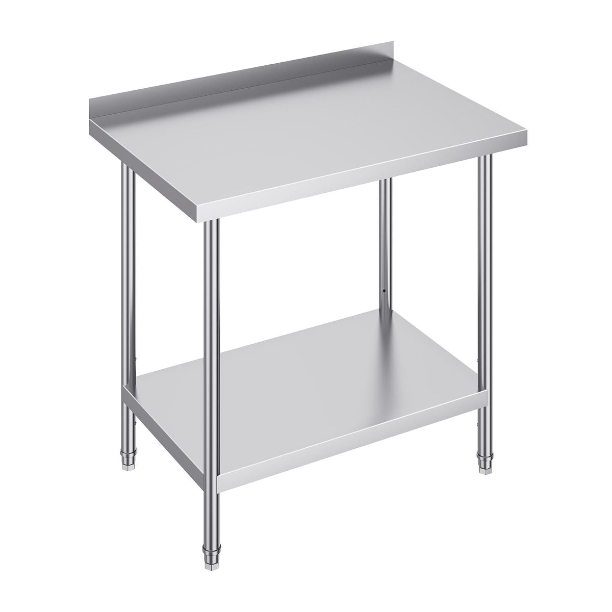 24 x 36 x 36 Inch Stainless Steel Work Table, Commercial Food Prep Worktable Heavy Duty Prep Worktable, Metal Work Table with Adjustable Height for Restaurant, Home and Hotel