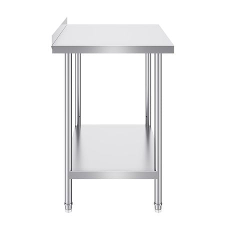 24 x 36 x 36 Inch Stainless Steel Work Table, Commercial Food Prep Worktable Heavy Duty Prep Worktable, Metal Work Table with Adjustable Height for Restaurant, Home and Hotel