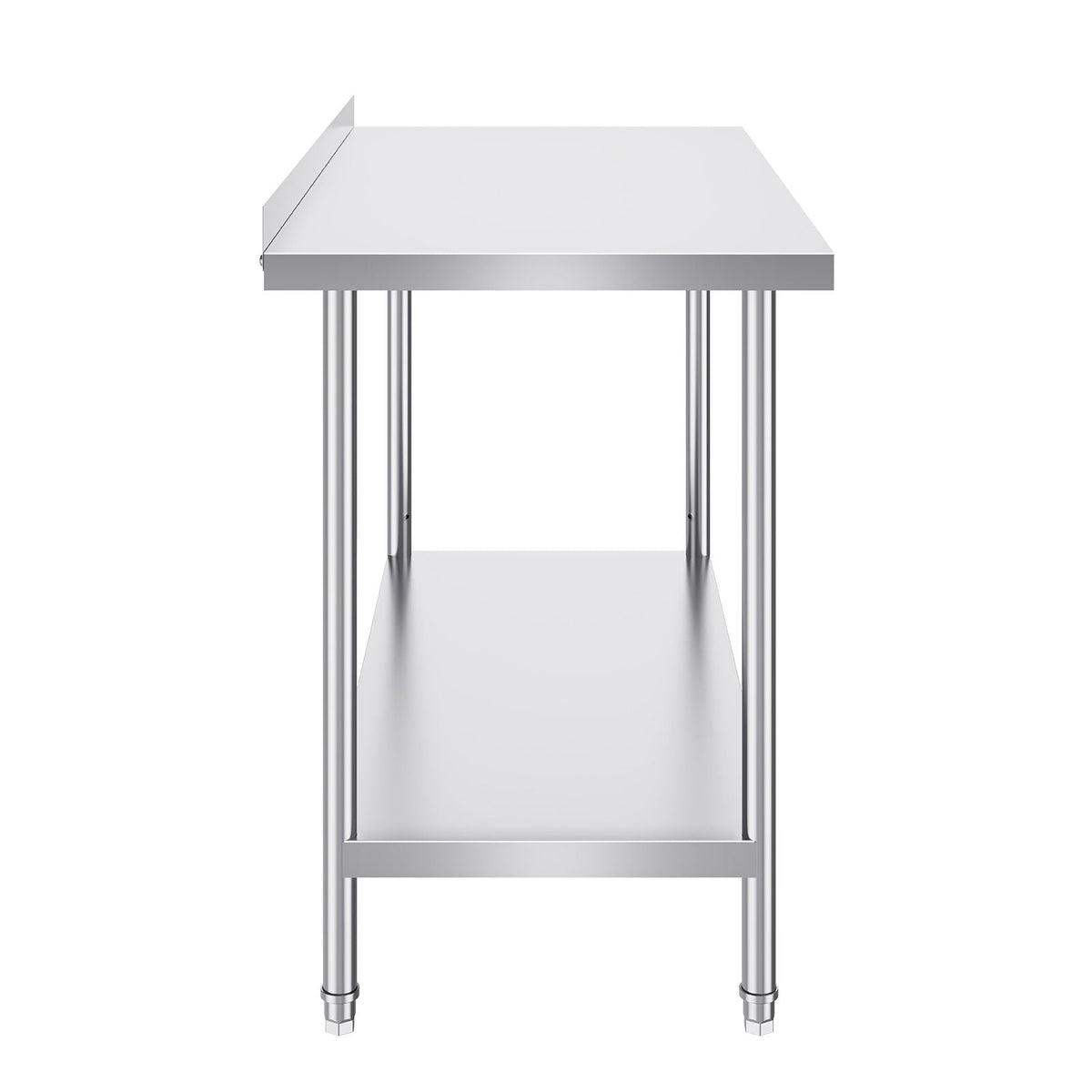 24 x 48 x 36 Inch Stainless Steel Work Table, Commercial Food Prep Worktable Heavy Duty Prep Worktable, Metal Work Table with Adjustable Height for Restaurant, Home and Hotel