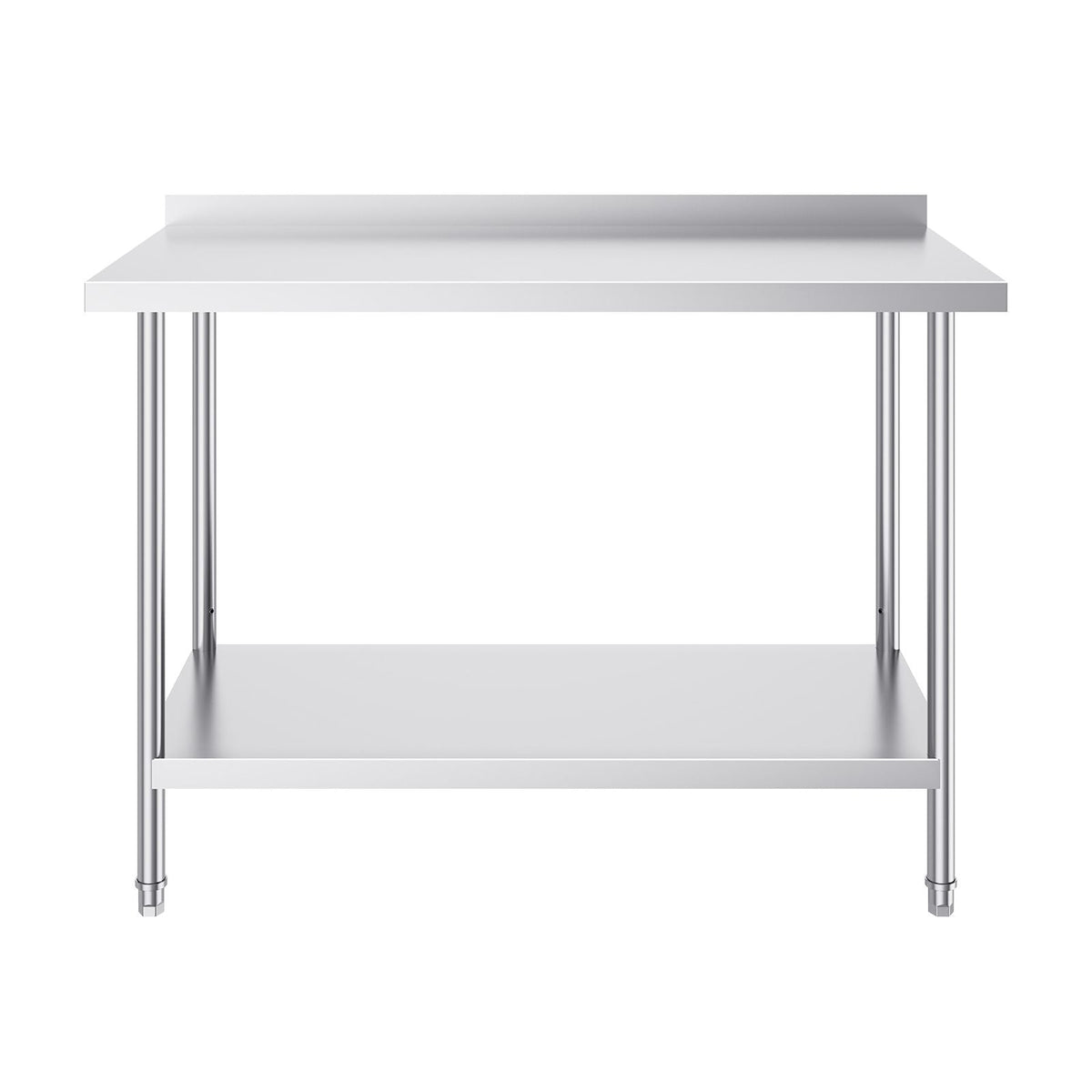 24 x 48 x 36 Inch Stainless Steel Work Table, Commercial Food Prep Worktable Heavy Duty Prep Worktable, Metal Work Table with Adjustable Height for Restaurant, Home and Hotel