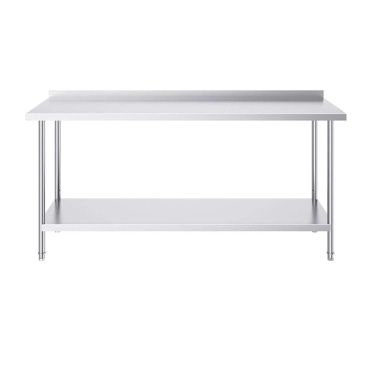 24 x 72 x 36 Inch Stainless Steel Work Table, Commercial Food Prep Worktable Heavy Duty Prep Worktable, Metal Work Table with Adjustable Height for Restaurant, Home and Hotel