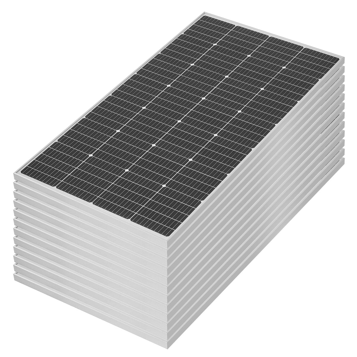 2400W 48V Complete Solar Power Kit, 12PCS 200W Monocrystalline Solar Panels + 51.2V 100Ah LiFePO4 Battery + 48V 5000W Hybrid Inverter, High Output Off-Grid Solar Kit for Large House Shed Farm