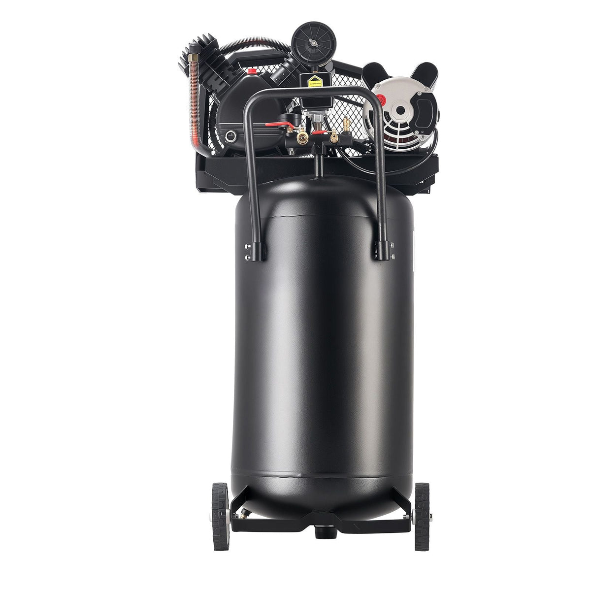 25-Gallon Air Compressor, 2HP 5.5 SCFM at 90PSI, Max 200PSI Pressure Oil-Lubricated Air Compressor Tank, Portable on Wheels for Auto Repair, Spray Painting, Woodwork Nailing, 120V