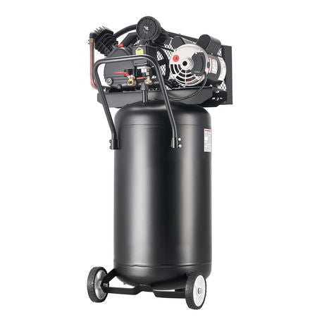 25-Gallon Air Compressor, 2HP 5.5 SCFM at 90PSI, Max 200PSI Pressure Oil-Lubricated Air Compressor Tank, Portable on Wheels for Auto Repair, Spray Painting, Woodwork Nailing, 120V