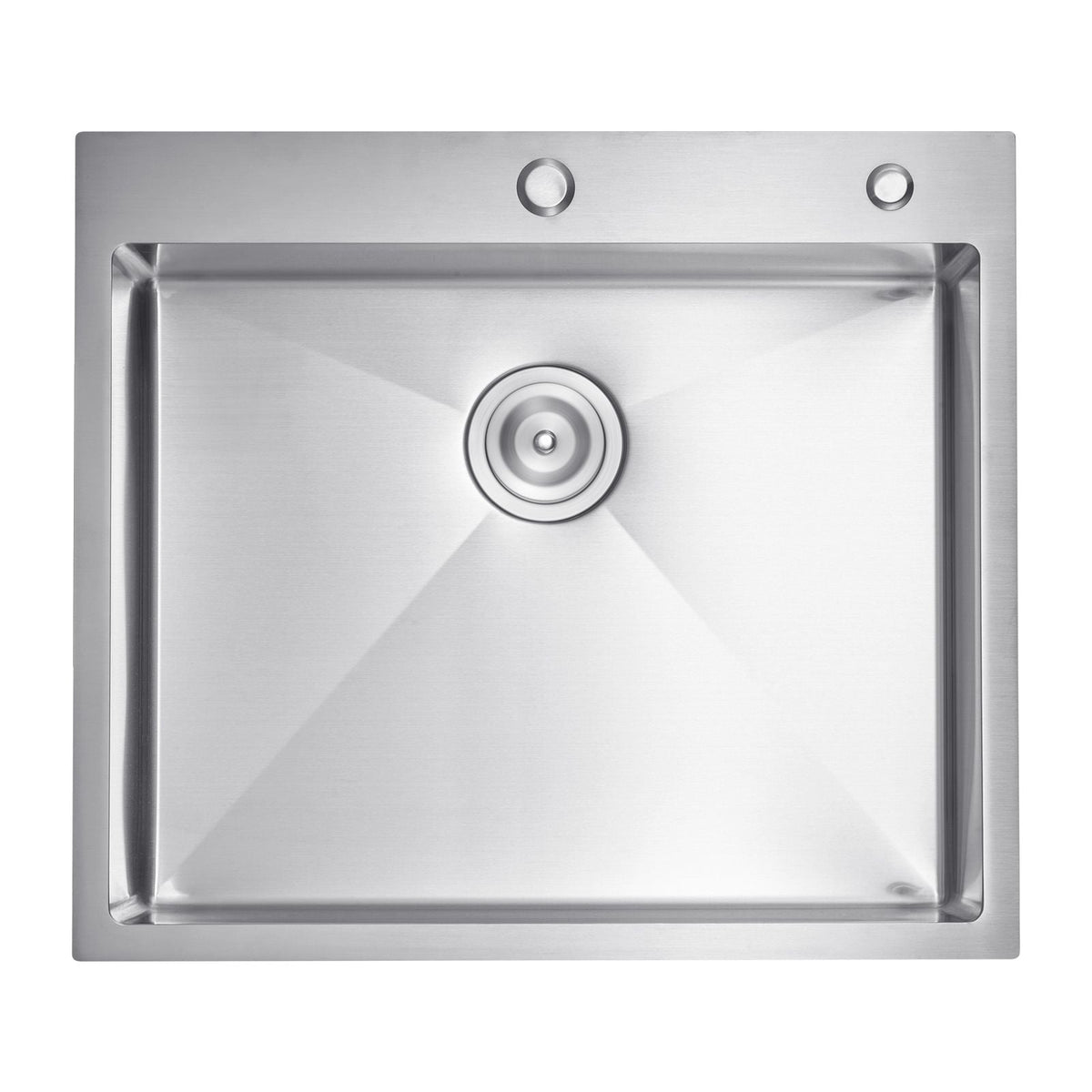25 inch Kitchen Sink Workstation, 304 Stainless Steel Top Mount Sinks, Drop-In Single Bowl Farmhouse Basin with Accessories, Household Dishwasher Sinks for RV, Prep Kitchen, Laundry Room, Bar