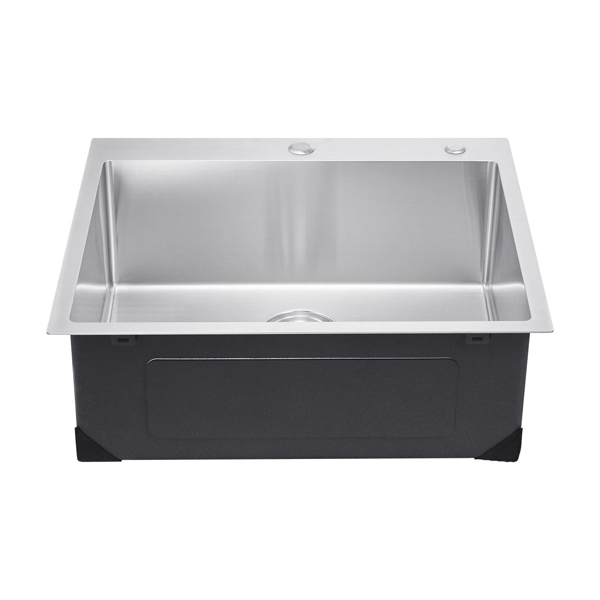 25 inch Kitchen Sink Workstation, 304 Stainless Steel Top Mount Sinks, Drop-In Single Bowl Farmhouse Basin with Accessories, Household Dishwasher Sinks for RV, Prep Kitchen, Laundry Room, Bar