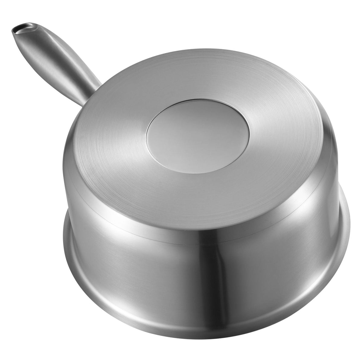 2.5 QT Saucepan with Steamer, Stainless Steel Saucepan with Glass Lid, Multipurpose Nonstick Stainless Steel Sauce Pot with Ergonomic Handle, Friendly for Oven, Dishwasher, Induction Cooker
