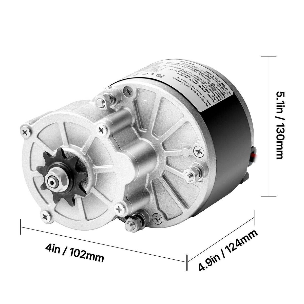 250W Electric Powerful DC Motor Kit - 24V 2700rpm Brushed Motor with Upgraded Speed Controller, Throttle Grip Kit for Go Karts E-Bike Motorcycle Scooter