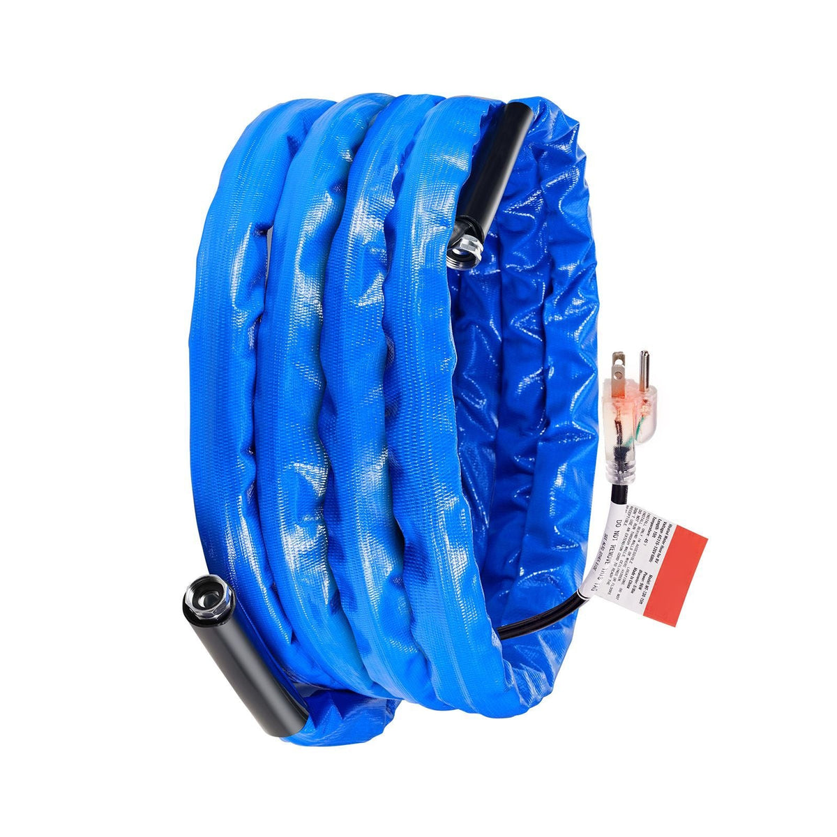 25ft Heated Water Hose for RV, Heated Drinking Water Hose with Corrugated Cover Antifreeze to -45 Fahrenheit , Automatic Self-regulating, 5/8" I.D. with 3/4" GHT Adapter, Lead and BPA Free