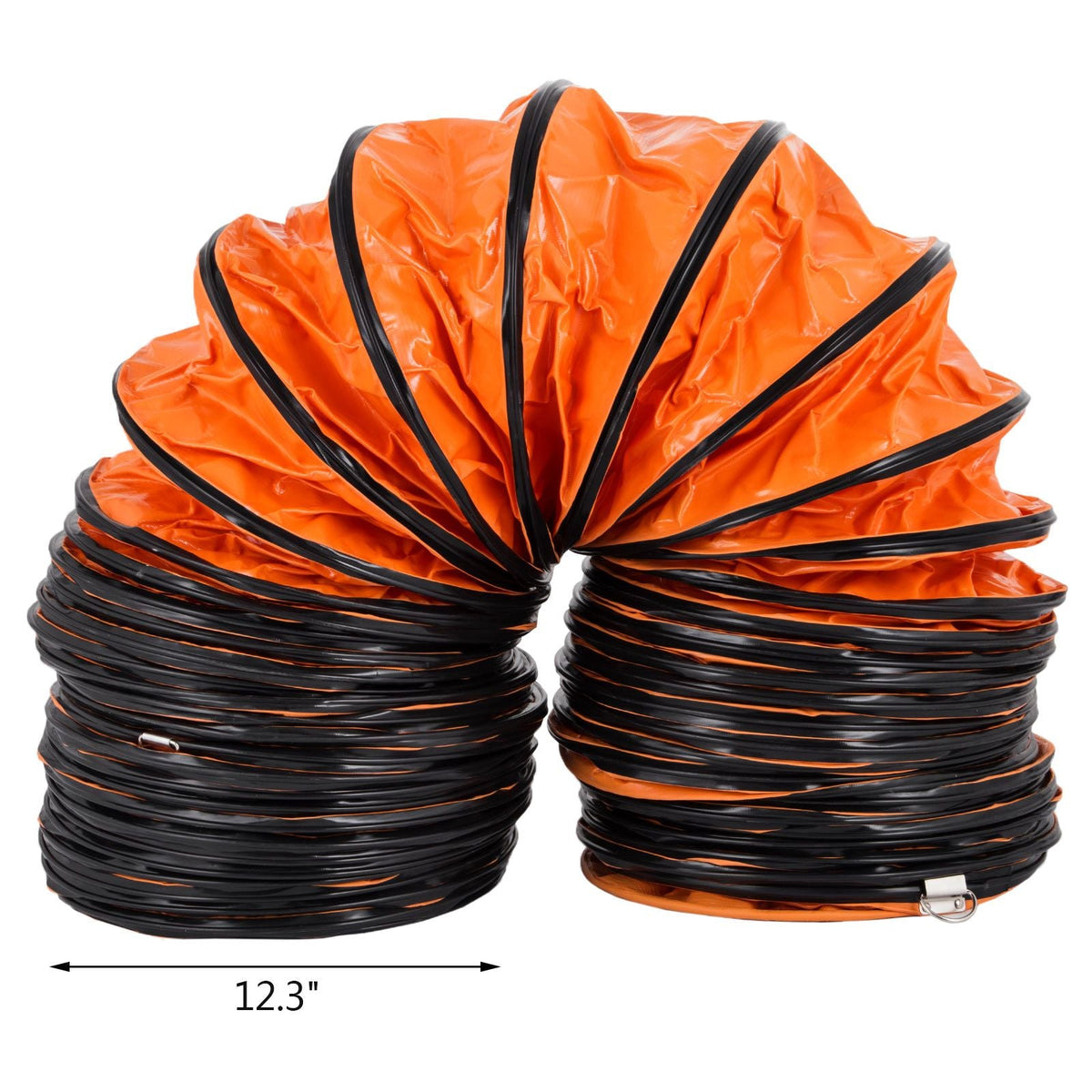 25FT PVC Flexible Duct Hosing for 12 INCH Utility Blower Exhaust Fan (12IN 25FT)