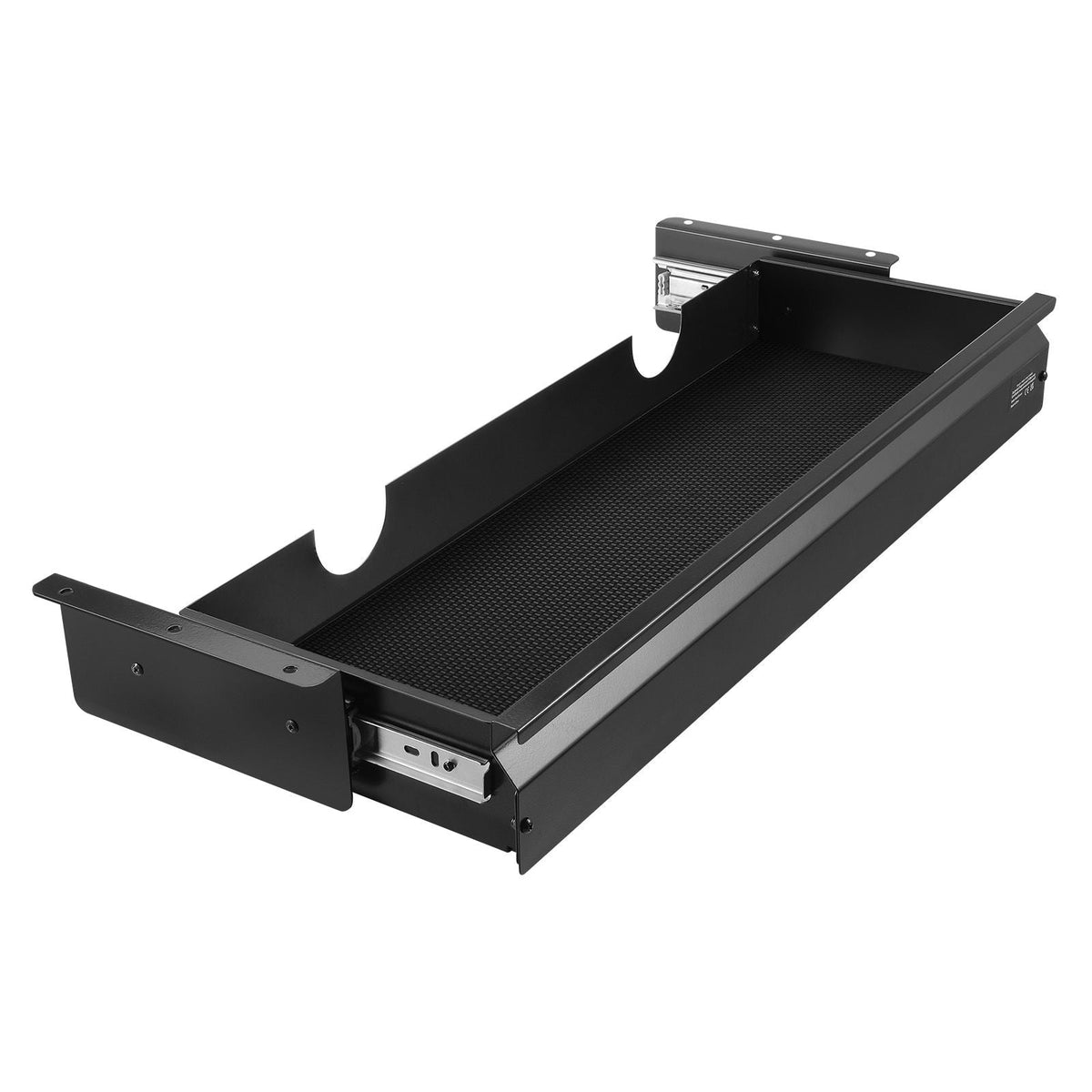 26" Wide Under Desk Drawer Slide Out, Under Desk Mounted Pull-out Drawer Attachment, Hidden Desktop Storage Organizer, Under Table Pencil Drawer for office Home Sit Stand Workstation, 29x9x4 in