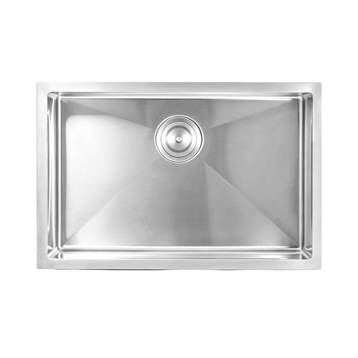 27-inch Kitchen Undermount Single Bowl Sinks, Stainless Steel Drop-In Farmhouse Basin with Accessories, Household Dishwasher Sinks for RV, Prep Kitchen, Laundry Room, Bar