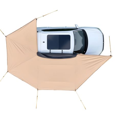270 Degree Awning, 133 sq.ft Driver Side Vehicle Awning, Waterproof UV50+ Car Side Awnings with Carry Bag, All-Weather Free-Standing Overland Awnings Car Shelter for SUV Van Truck Camping