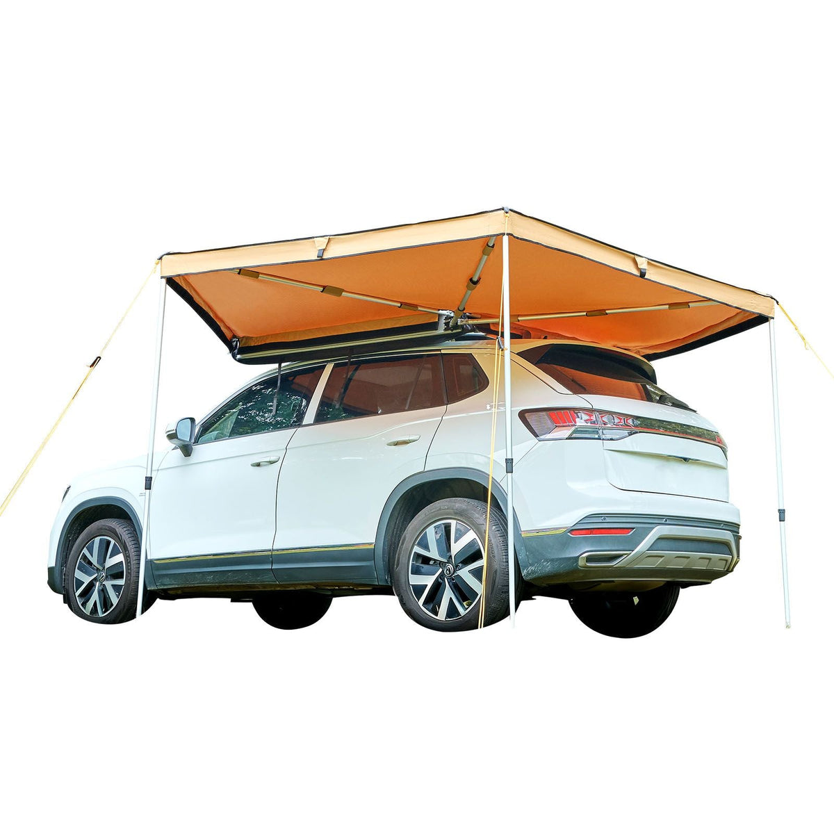 270 Degree Awning, 52 sq.ft Driver Side Vehicle Awning, Waterproof UV50+ Car Side Awnings with Carry Bag, All-Weather Free-Standing Overland Awnings Car Shelter for SUV Van Truck Camping