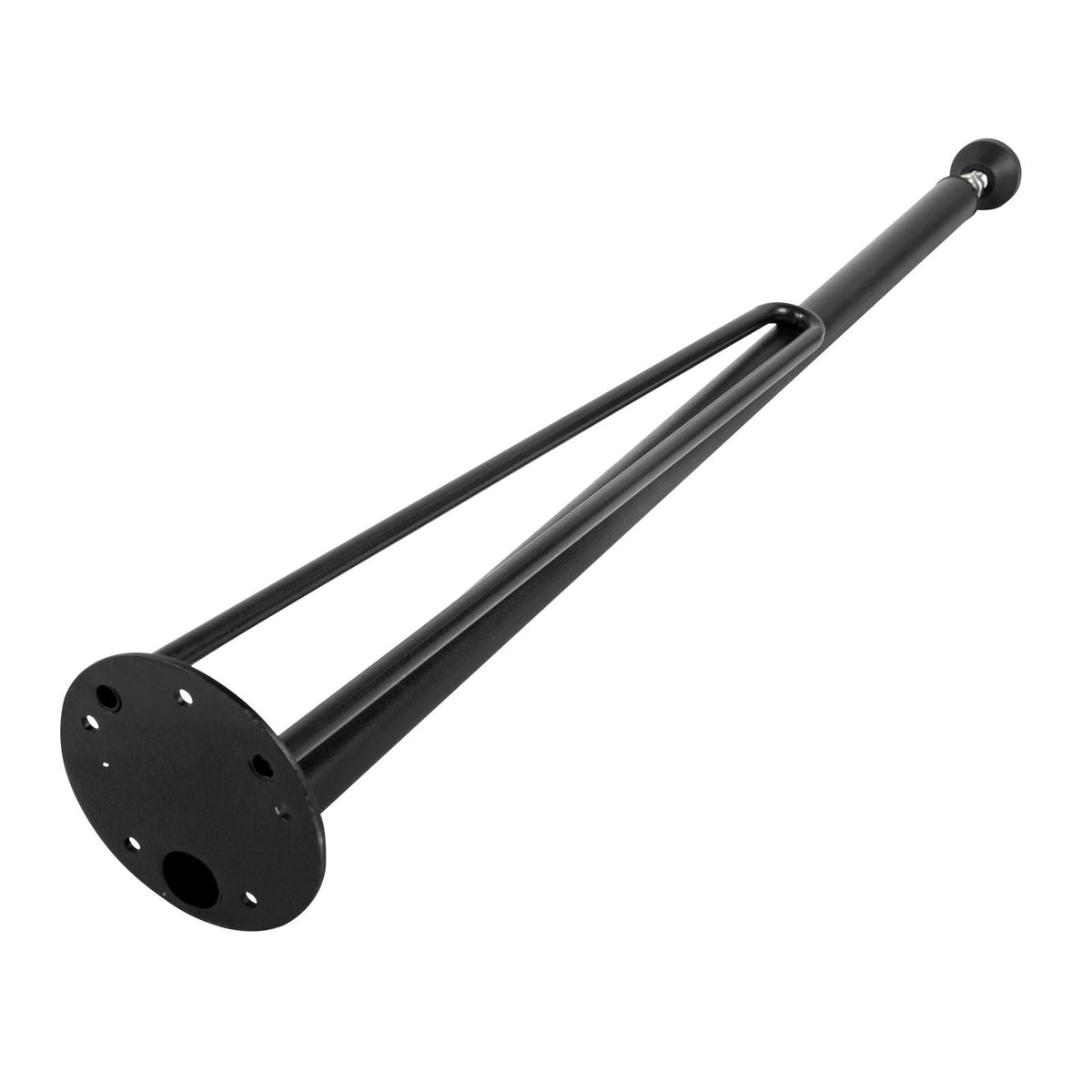 28" Hairpin Desk Legs, 4-Pack, Durable 3-Rod Iron Bench Supports for DIY Tables, Includes Rubber Feet, Black