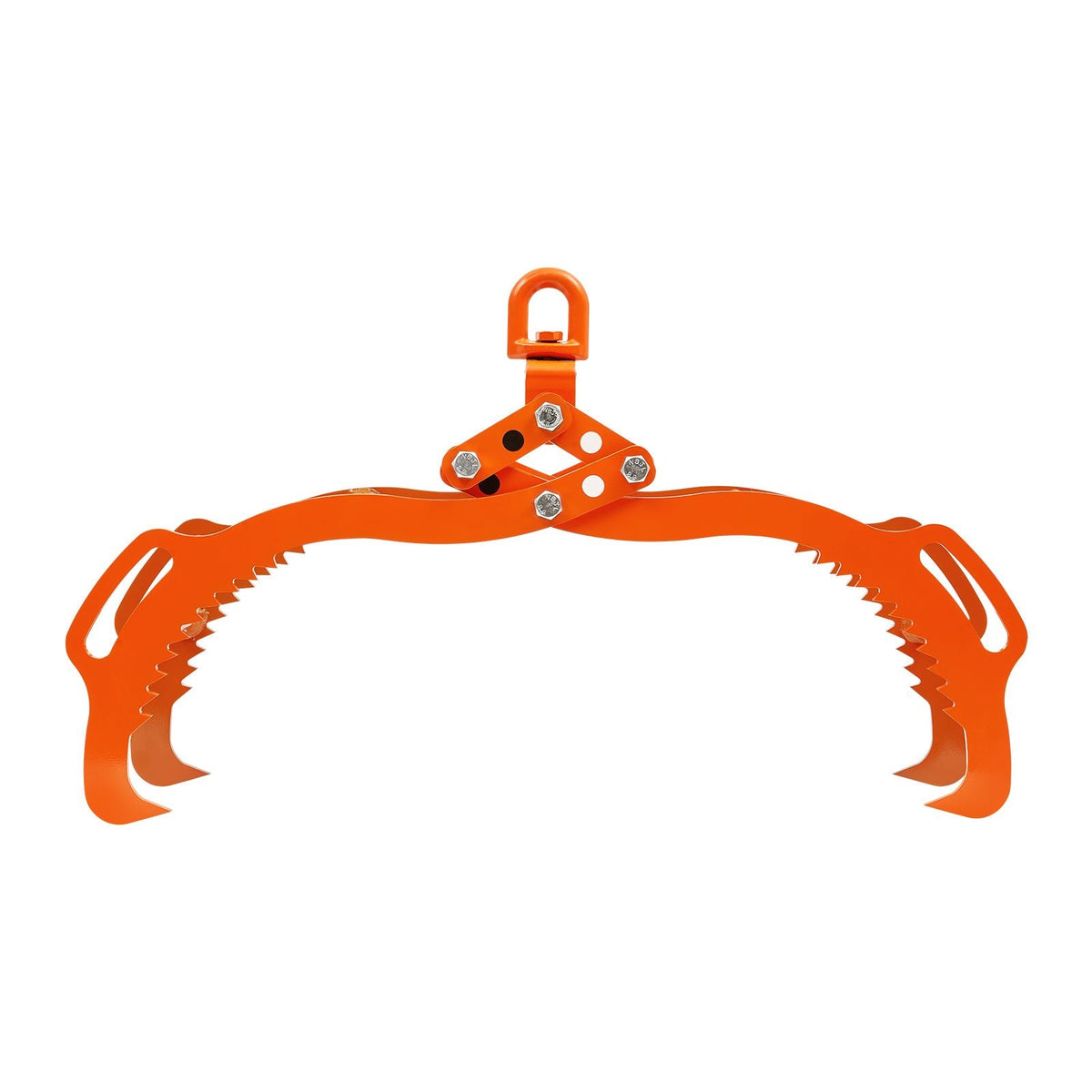 28in Log Lifting Tongs, 4-Claw Log Tongs, Heavy Duty Steel Log Grapple, 2650LBS Lifting Capacity, Swivel Log Graper Timber, Eagle Claw Design, Log Skidding Tongs for Trucks, Tractors, Forklifts