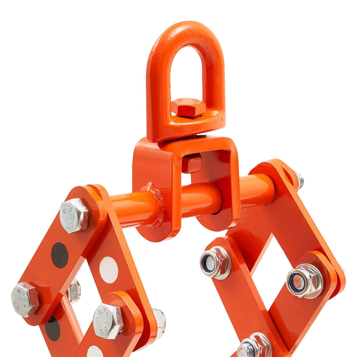 28in Log Lifting Tongs, 4-Claw Log Tongs, Heavy Duty Steel Log Grapple, 2650LBS Lifting Capacity, Swivel Log Graper Timber, Eagle Claw Design, Log Skidding Tongs for Trucks, Tractors, Forklifts