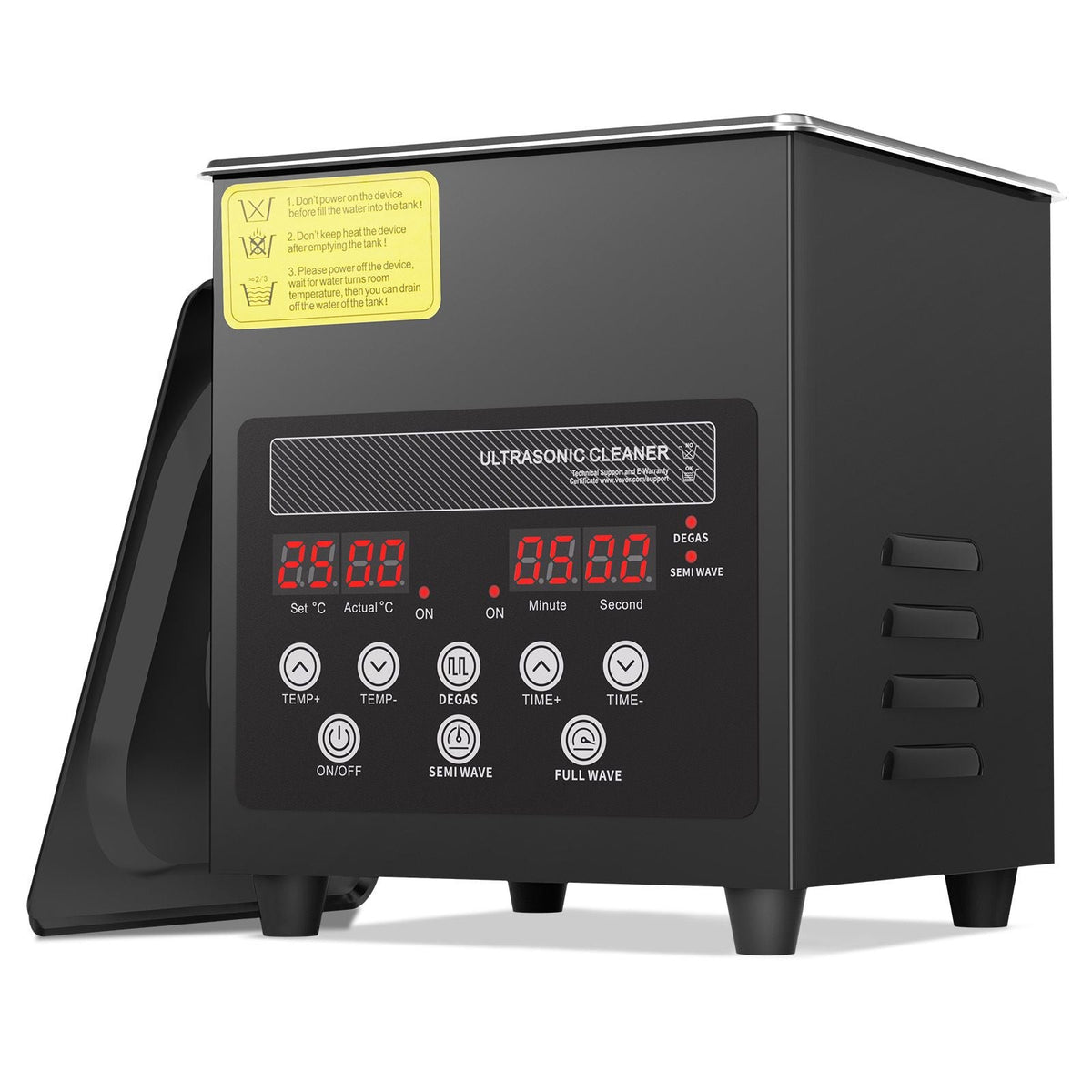 2L Ultra Sonic Cleaner, 60W Digital Sonic Cleaning Machine with Gentle Mode & Upgraded Degassing, 40kHz Ultrasound Cleaner Machine with Heater & Timer for Jewelry, Glasses, Tools, Retainer