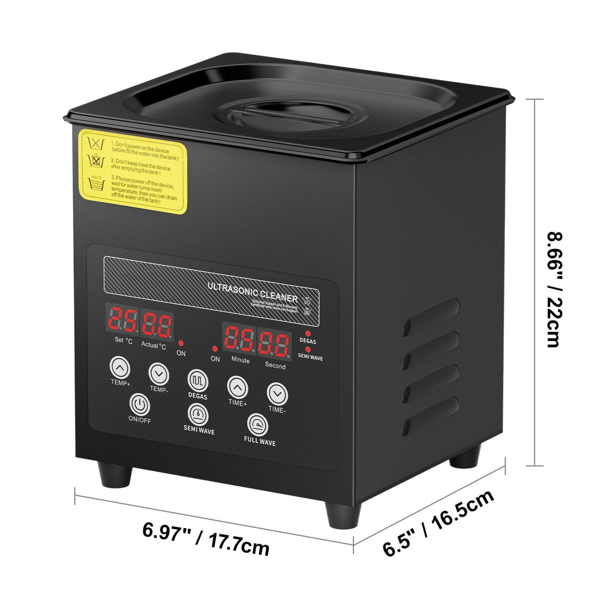 2L Ultra Sonic Cleaner, 60W Digital Sonic Cleaning Machine with Gentle Mode & Upgraded Degassing, 40kHz Ultrasound Cleaner Machine with Heater & Timer for Jewelry, Glasses, Tools, Retainer
