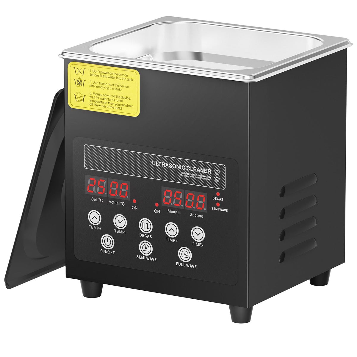 2L Ultra Sonic Cleaner, 60W Digital Sonic Cleaning Machine with Gentle Mode & Upgraded Degassing, 40kHz Ultrasound Cleaner Machine with Heater & Timer for Jewelry, Glasses, Tools, Retainer