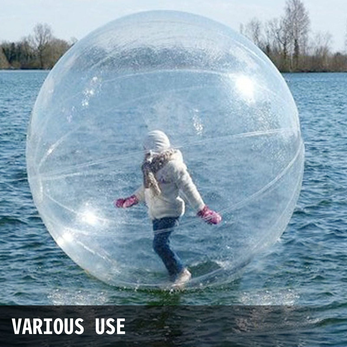 2M Walk on Water Walking Ball Roll Inflatable Zorb Ball w/ German Zipper PVC