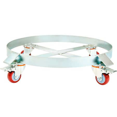2PCS 55 Gallon Heavy Duty Drum Dolly, 1000 lbs Load Capacity, Barrel Dolly Cart Drum Caddy, Non Tipping Hand Truck Capacity Dollies with Steel Frame 4 Swivel Casters Wheel, for Drum Handling