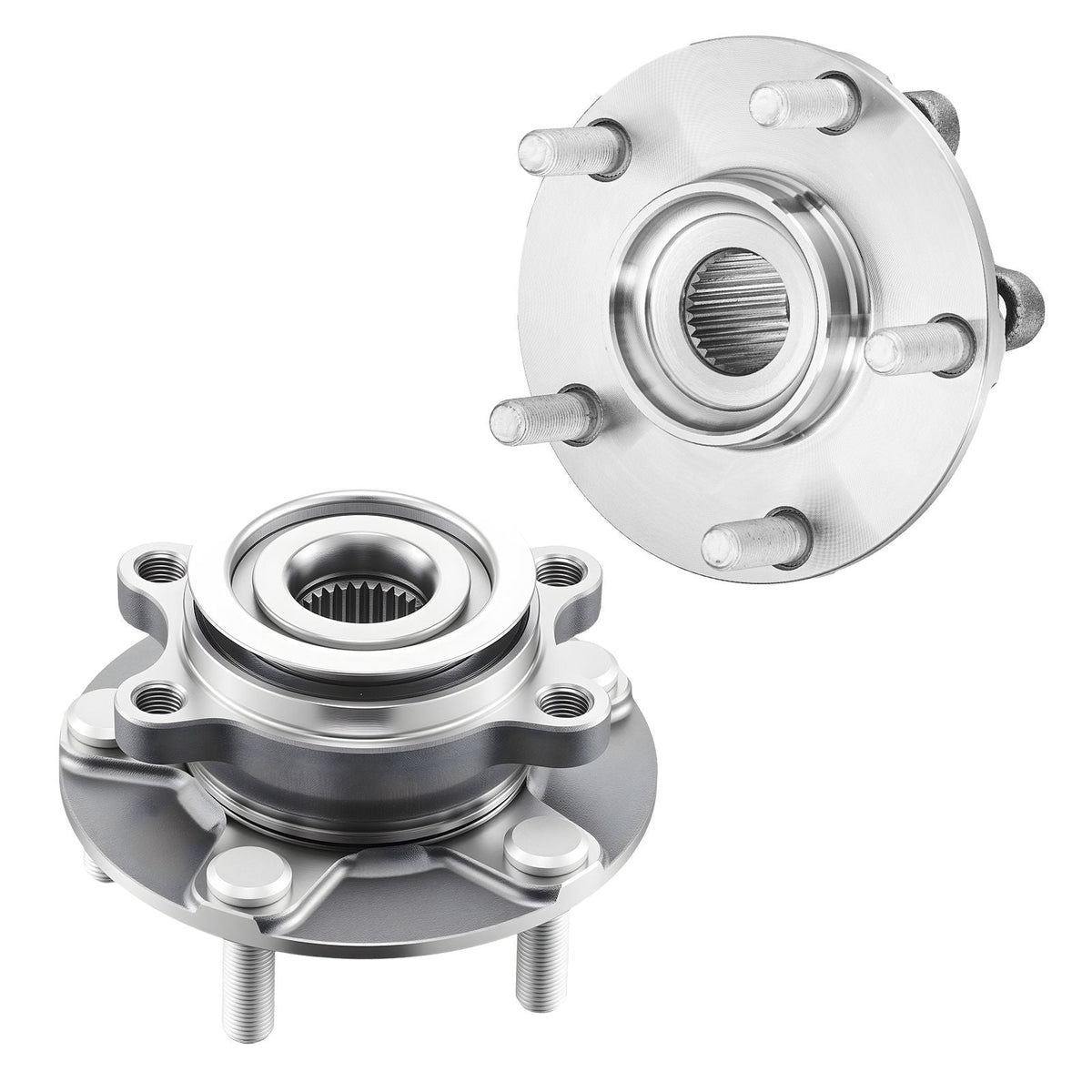 2PCS Front Wheel Bearing & Hub Assembly Fit for 2014-2015 Nissan Rogue Select S Sport Utility 2013 Advance 2012 Sentra SE-R Spec V Sedan 4-Door 2.5L OEM 513298, Wheel Bearing Hub Assembly Set