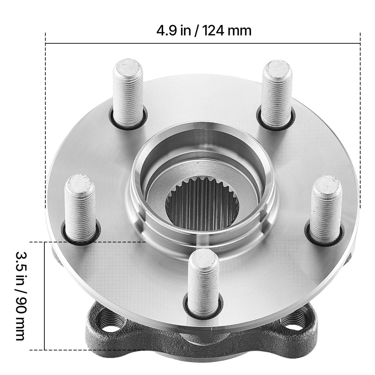 2PCS Front Wheel Bearing & Hub Assembly Fit for 2014 Subaru Forester 2.5i Convenience Limited Premium Sport Utility Impreza WRX Hatchback 4-Door 2.5L OEM 513303, Wheel Bearing Hub Assembly Set