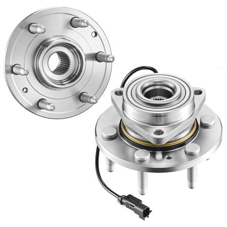 2PCS Front Wheel Bearing & Hub Assembly Fit for 2020 Cadillac Escalade Base Platinum Premium Luxury Sport Utility Chevy Suburban LS LT OEM 515160, Wheel Bearing Hub Assembly Set with ABS Sensor