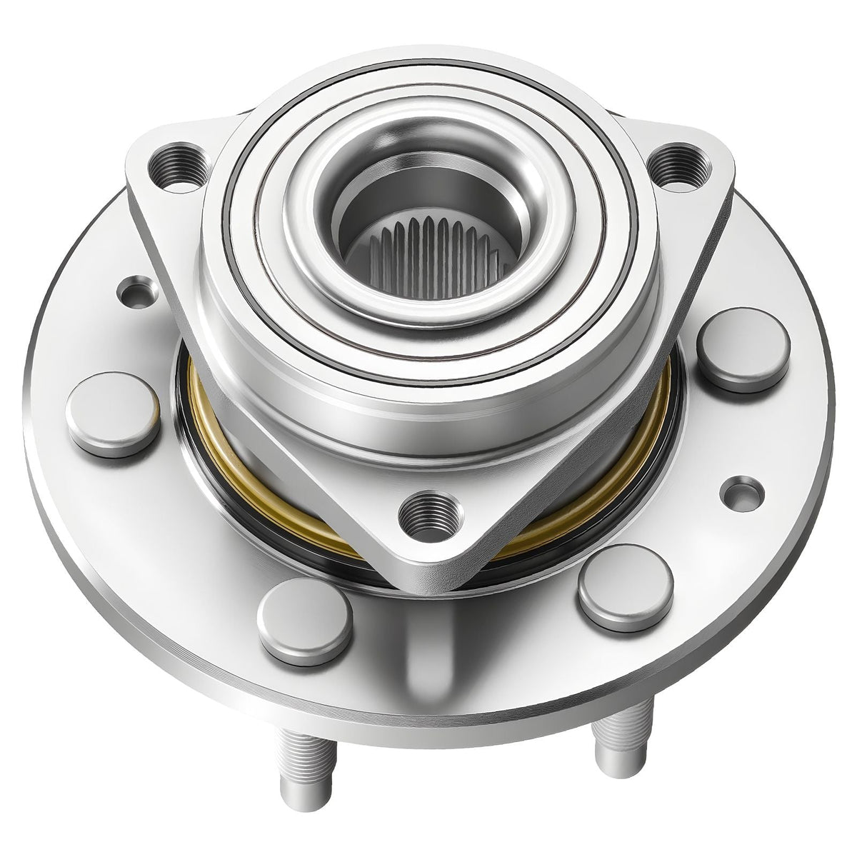 2PCS Front Wheel Bearing & Hub Assembly Fit for Chevy Silverado 1500 4WD 2013 Express 1500 GMC Savana 1500 Base Standard Cargo Van OEM 515036, Wheel Bearing Hub Assembly Set with ABS Sensor