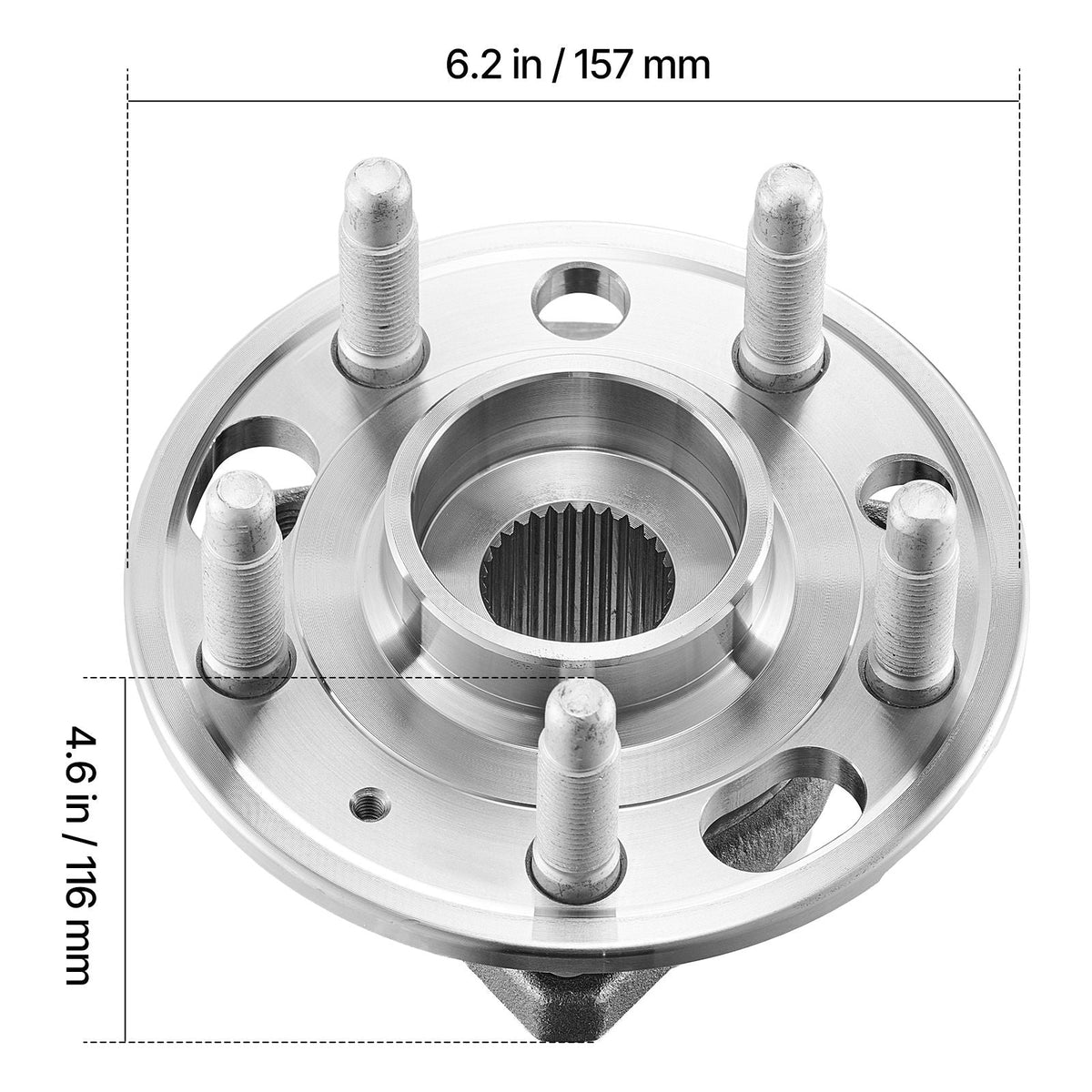 2PCS Front/Rear Wheel Bearing & Hub Assembly Fit for 2020 Chevy Impala LT Premier Sedan 2017 Equinox LS Sport Utility Buick Regal Cadillac XTS Livery Hearse OEM 513288, Wheel Bearing Hub Set
