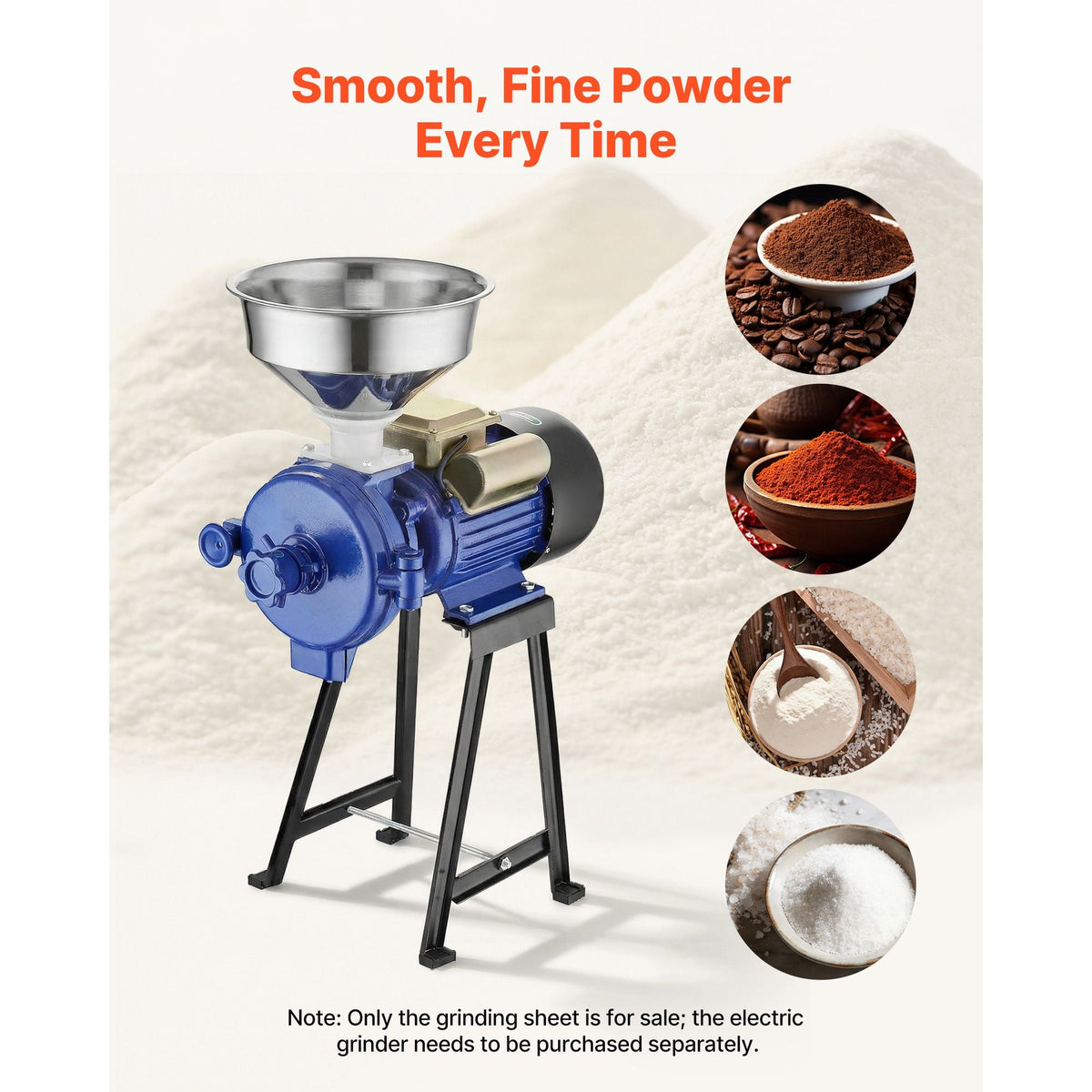 2PCS Grinding Sheets for Electric Grain Mill Grinder, Cast Iron Dry Grinding Discs, Replacement Grinding Plates Compatible with GM-001, GM-002, GM-003 Corn Spice Mill Grinder