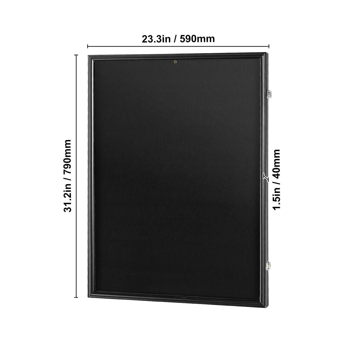 2PCs Jersey Display Frame Case, 23.3x31.2x1.5 in, Large Lockable Sport Jersey Shadow Box with 98% UV Protection PC Glass and Hangers, for Baseball Basketball Football Hockey Shirt and Uniform