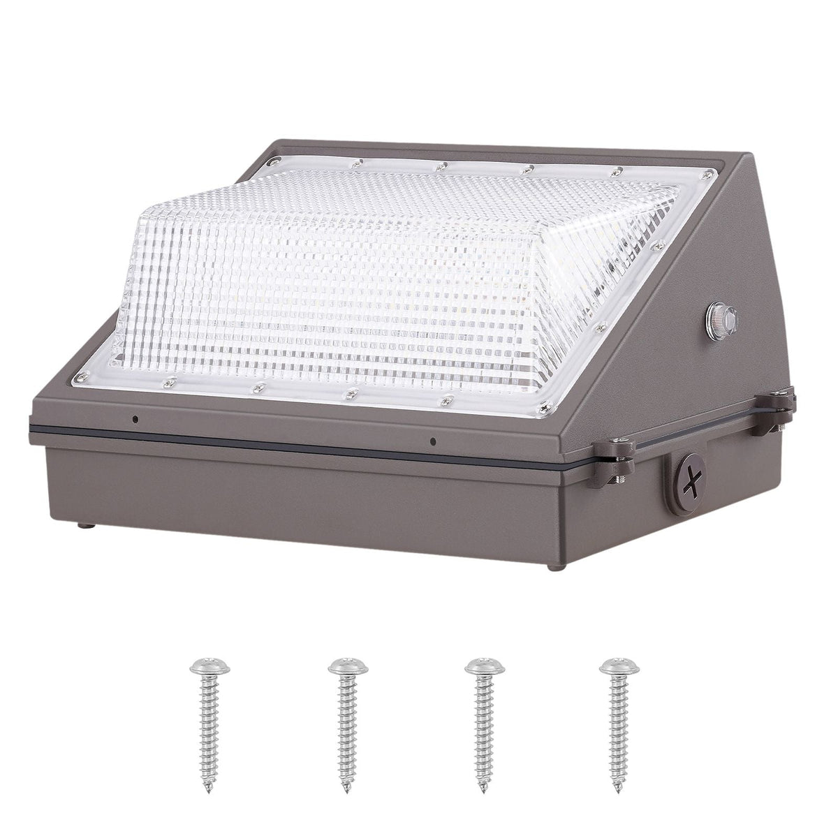 2PCs LED Wall Pack Lights, 100W 10800LM, 5000K Commercial Outdoor Lights Security Lighting Fixture, with Intelligent Light Sensing 180 LED beads Energy Saving for Garages Yards, IP65 Waterproof