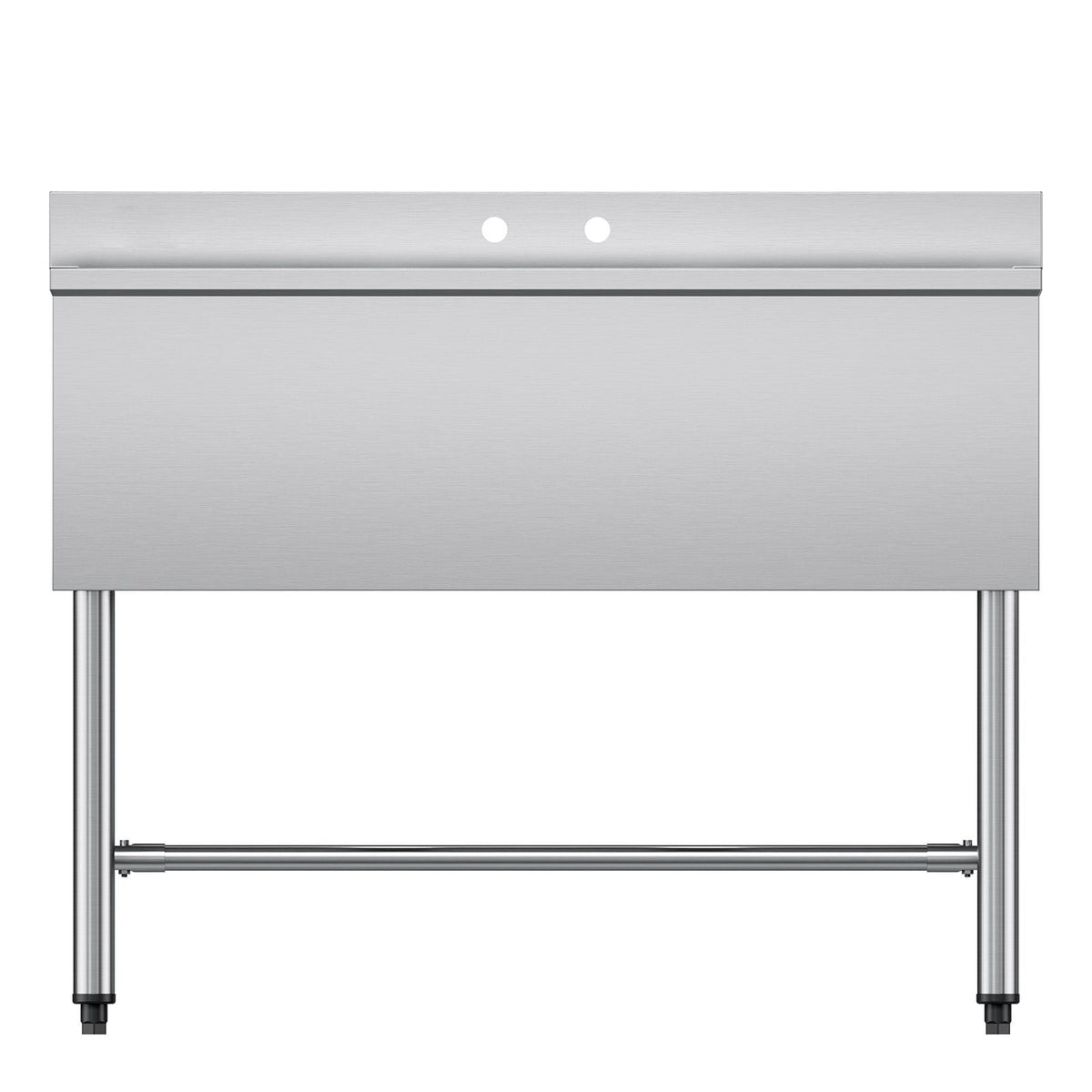 3 Compartment Sink, 18-Gauge 304 Stainless Steel, 10" x 14" x 10" Bowl Size, 3 Bay Commercial Under Bar Sink with Backsplash and Efficient Drainage for Kitchen, Restaurant, Food Truck & Home Use