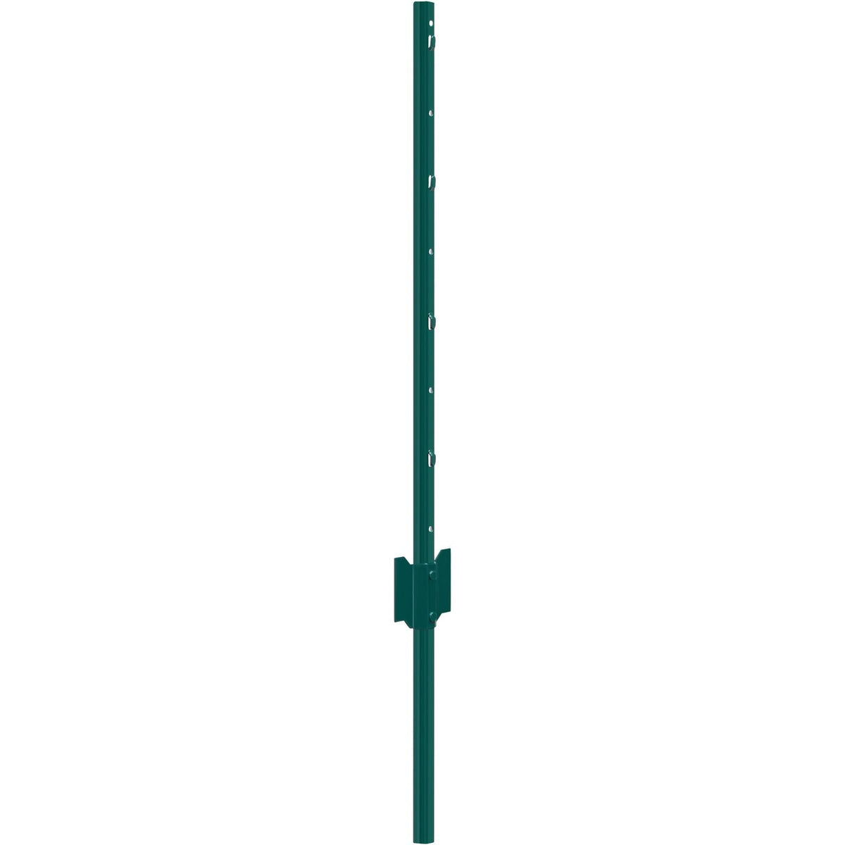 3 Feet Fence Post, 10 Pack U-Channel Heavy Duty Metal Fence Posts, Sturdy Steel Fence Stakes for Garden Yard, Lawn, Farms and Outdoor Wire Fencing, Green