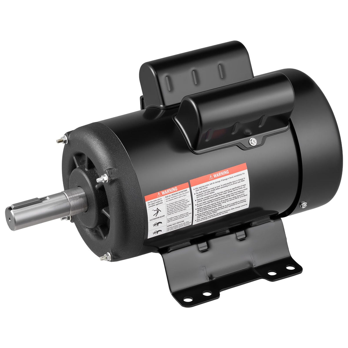3 HP Electric Motor, 1750RPM Air Compressor Motor, CW/CCW Rotation, 1.125 inch Shaft Diameter, 2.75inch Shaft Length, 12N.m Torque, Single-Phase, TEFC Cooling, 230V, 184T Frame
