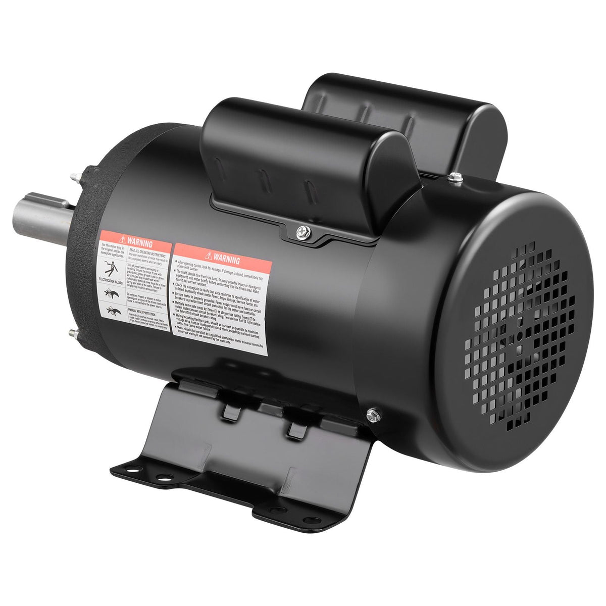 3 HP Electric Motor, 1750RPM Air Compressor Motor, CW/CCW Rotation, 1.125 inch Shaft Diameter, 2.75inch Shaft Length, 12N.m Torque, Single-Phase, TEFC Cooling, 230V, 184T Frame