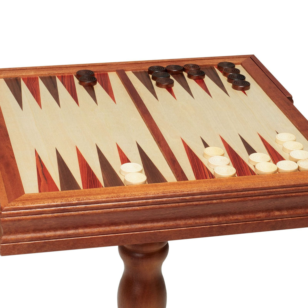 3-IN-1 Chess Checkers Backgammon Table Set, 18 Inch Premium Wooden Chess Table, Deluxe Combo Game Table Furniture Set, Chess Set Board Game Gift for Family Board Games