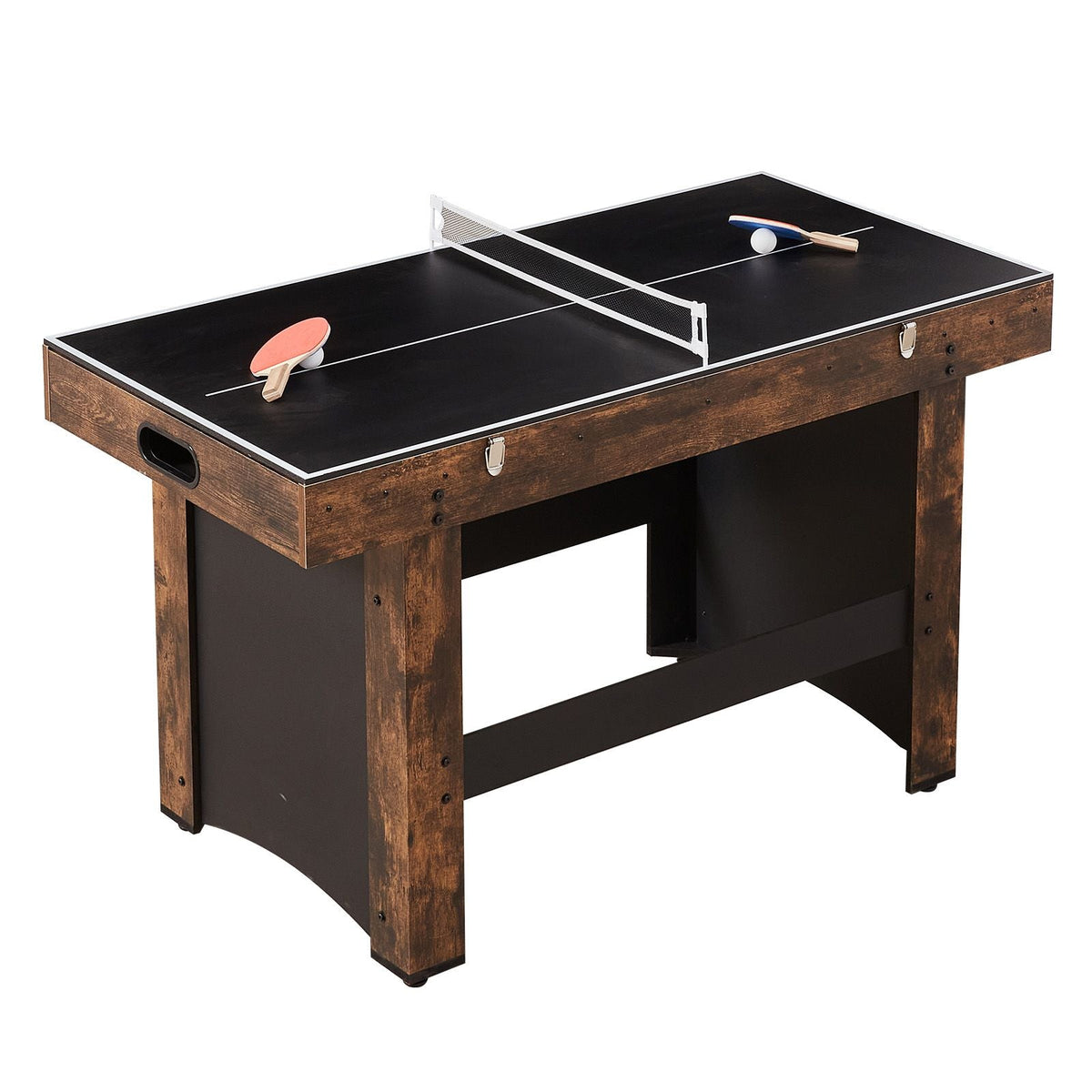3-in-1 Combo Game Table Set, 54" Air Hockey Table, Multi Combination Table with Air Hockey, Ping Pong, Foosball, Pushers & Pucks, Air Powered Arcade Hockey Table for Family Game Room Office