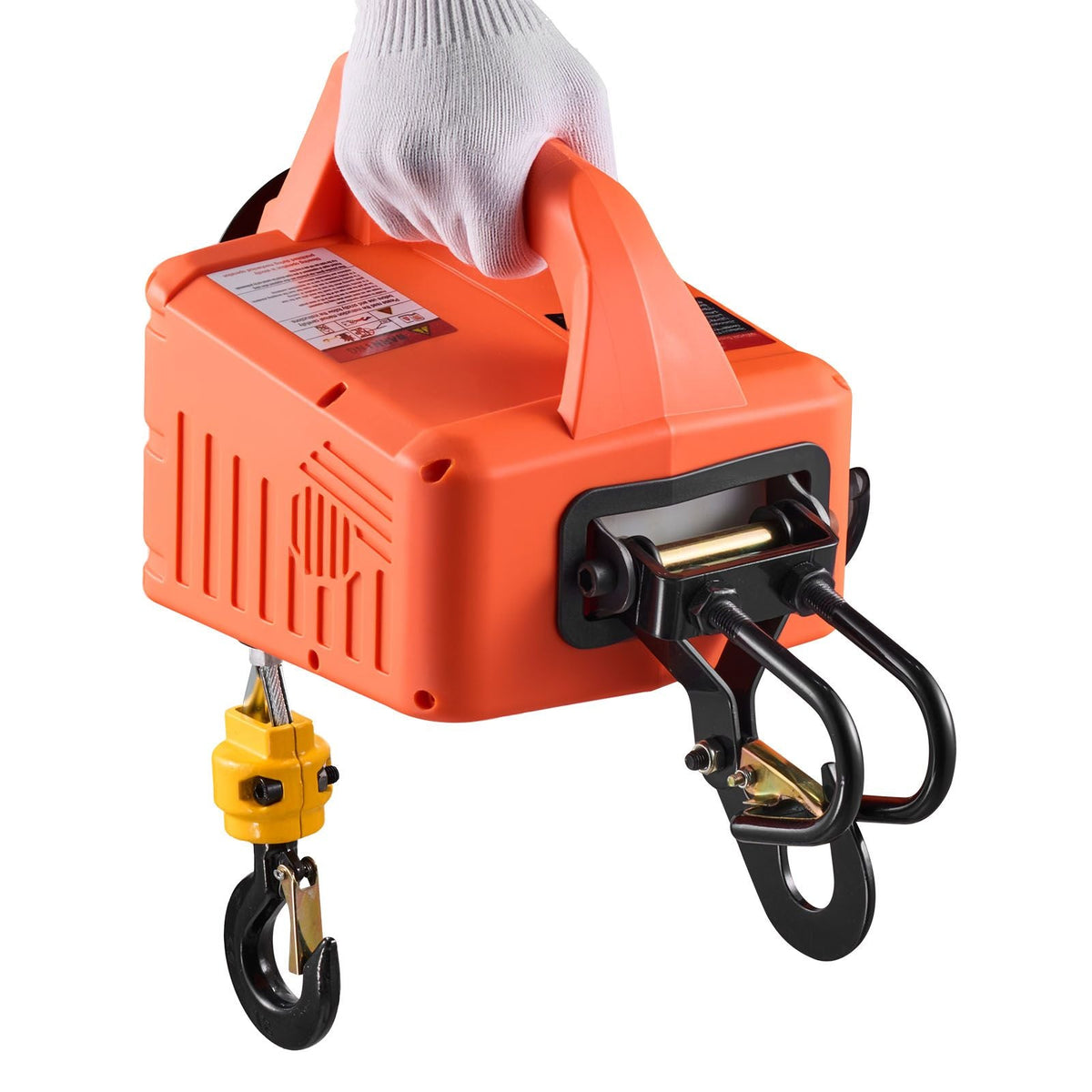 3-in-1 Electric Hoist Winch, 1100 lbs Capacity, 1500W Portable Electric Power Winch, 25 ft Lifting Height, 16.4 ft/min with Manual, Wired & Wireless Remote Control for Factory, Warehouss, Garage