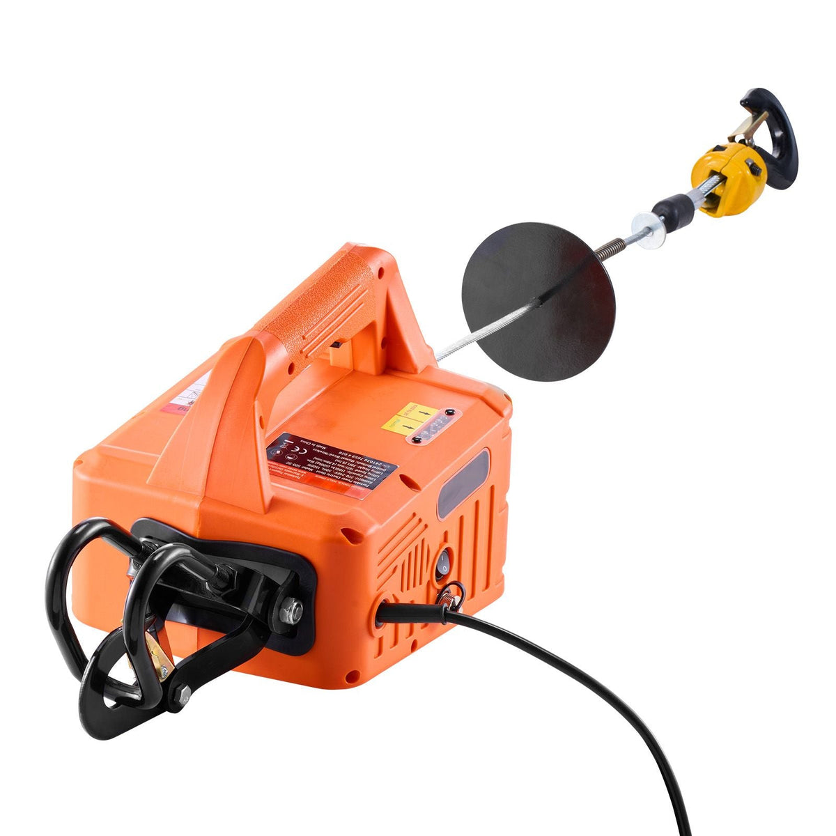 3-in-1 Electric Hoist Winch, 1100 lbs Capacity, 1500W Portable Power Winch, 30 ft Lifting Height, 16 ft/min with Wire and Wireless Remote Control, for Garage, Warehouse, Factory Lifting Towing